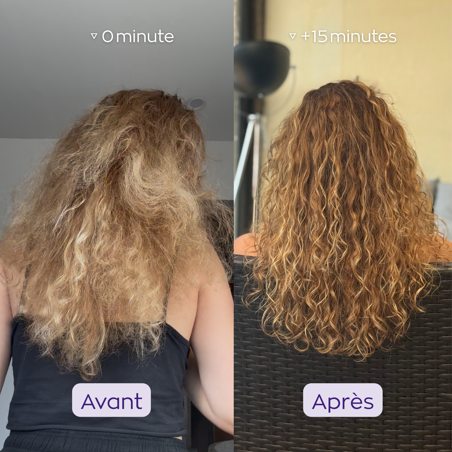 Coffret de Noël duo définition - cheveux bouclés