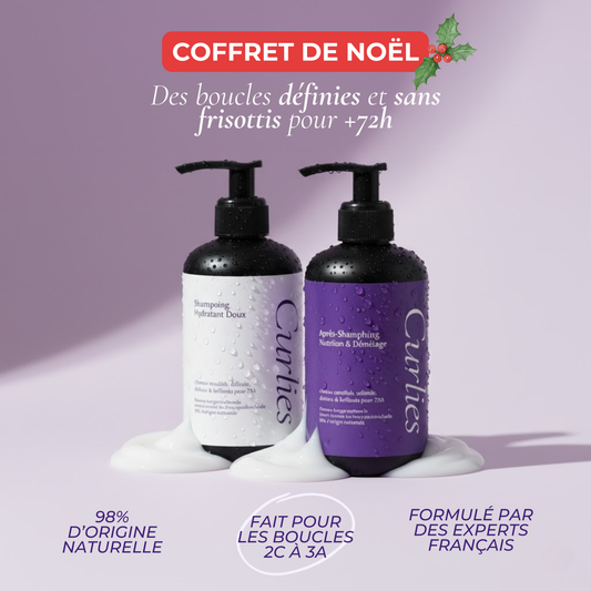 Coffret de Noël duo définition - cheveux bouclés